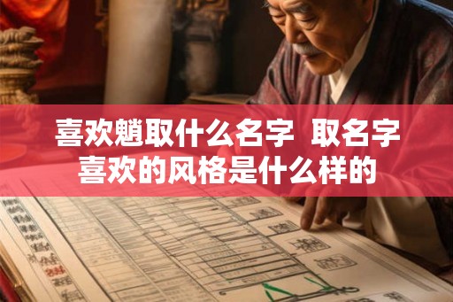 喜欢魈取什么名字  取名字喜欢的风格是什么样的