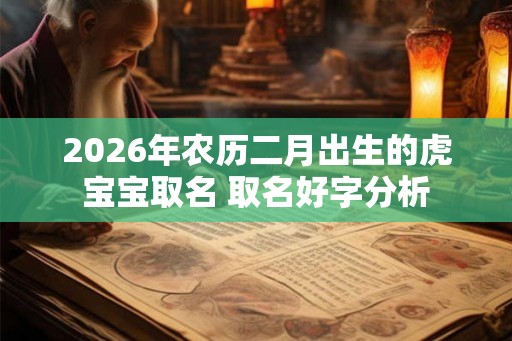 2026年农历二月出生的虎宝宝取名 取名好字分析