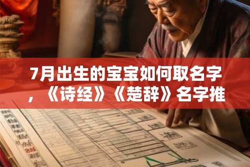 7月出生的宝宝如何取名字，《诗经》《楚辞》名字推荐