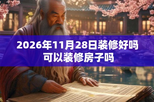 2026年11月28日装修好吗 可以装修房子吗
