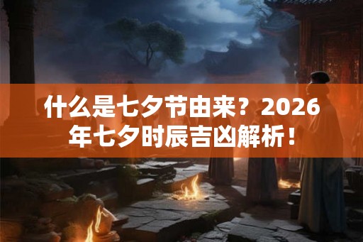 什么是七夕节由来？2026年七夕时辰吉凶解析！