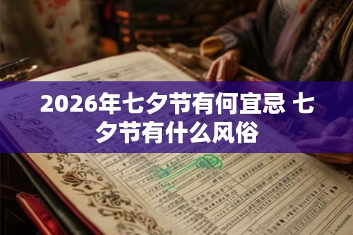 2026年七夕节有何宜忌 七夕节有什么风俗