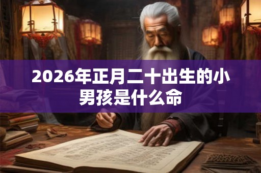 2026年正月二十出生的小男孩是什么命 2026年正月二十出生的小男孩是什么命