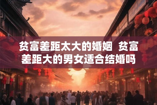贫富差距太大的婚姻 贫富差距大的男女适合结婚吗 贫富差距太大的婚姻 贫富差距大的男女适合结婚吗