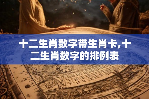 十二生肖数字带生肖卡,十二生肖数字的排例表