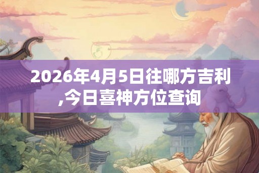 2026年4月5日往哪方吉利,今日喜神方位查询 2026年4月5日往哪方吉利,今日喜神方位查询