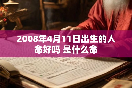 2008年4月11日出生的人命好吗 是什么命 2008年4月11日出生的人命好吗 是什么命