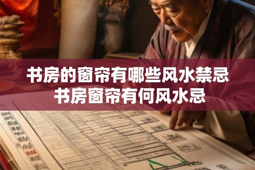 书房的窗帘有哪些风水禁忌 书房窗帘有何风水忌