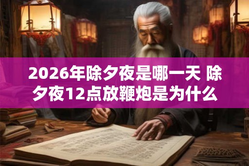 2026年除夕夜是哪一天 除夕夜12点放鞭炮是为什么