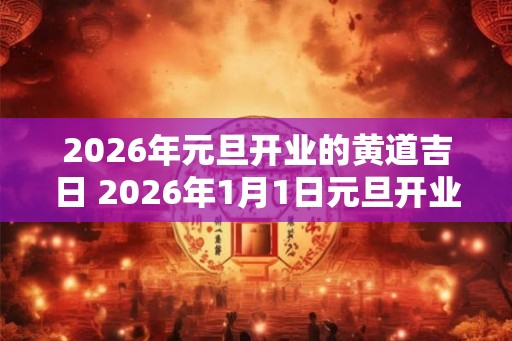 2026年元旦开业的黄道吉日 2026年1月1日元旦开业好吗