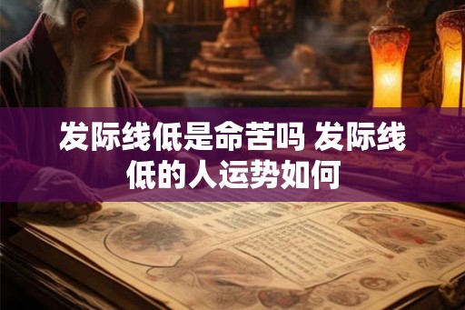 发际线低是命苦吗 发际线低的人运势如何 发际线低是命苦吗 发际线低的人运势如何