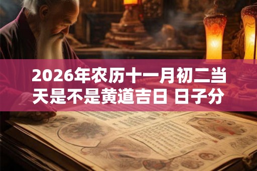 2026年农历十一月初二当天是不是黄道吉日 日子分析