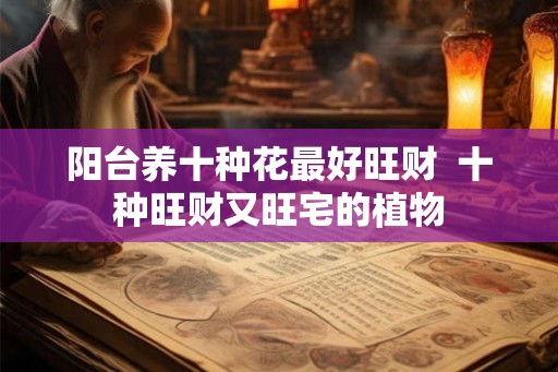 阳台养十种花最好旺财  十种旺财又旺宅的植物