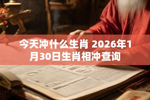 今天冲什么生肖 2026年1月30日生肖相冲查询