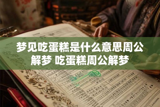 梦见吃蛋糕是什么意思周公解梦 吃蛋糕周公解梦