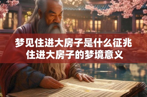 梦见住进大房子是什么征兆 住进大房子的梦境意义