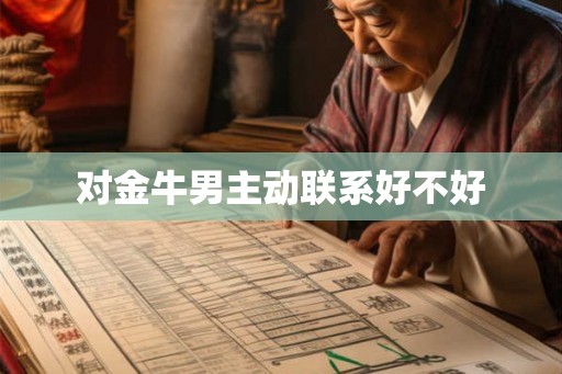 对金牛男主动联系好不好 对金牛男主动联系好不好