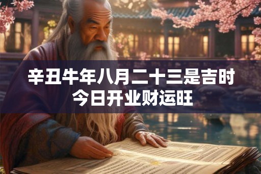 辛丑牛年八月二十三是吉时 今日开业财运旺