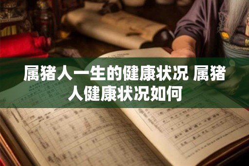 属猪人一生的健康状况 属猪人健康状况如何 属猪人一生的健康状况 属猪人健康状况如何