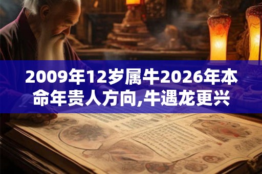 2009年12岁属牛2026年本命年贵人方向,牛遇龙更兴隆 2009年12岁属牛2026年本命年贵人方向,牛遇龙更兴隆