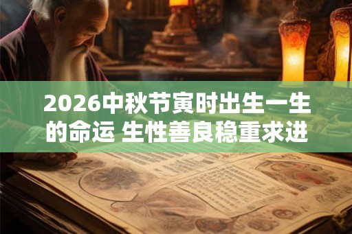 2026中秋节寅时出生一生的命运 生性善良稳重求进 2026中秋节寅时出生一生的命运 生性善良稳重求进
