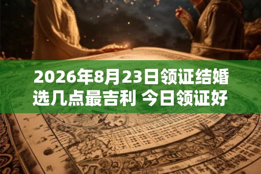 2026年8月23日领证结婚选几点最吉利 今日领证好时辰