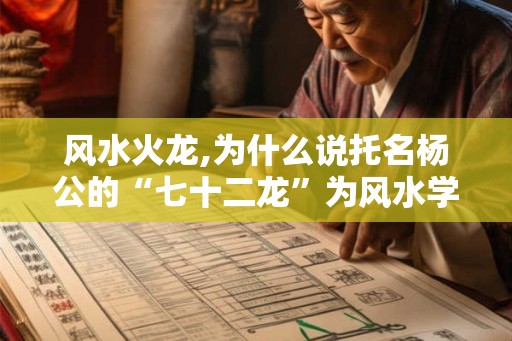 风水火龙,为什么说托名杨公的“七十二龙”为风水学 风水火龙,为什么说托名杨公的“七十二龙”为风水学