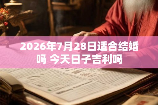 2026年7月28日适合结婚吗 今天日子吉利吗