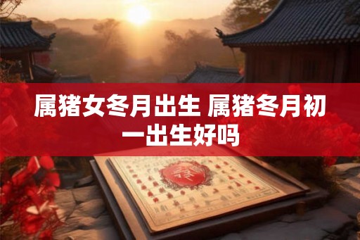 属猪女冬月出生 属猪冬月初一出生好吗