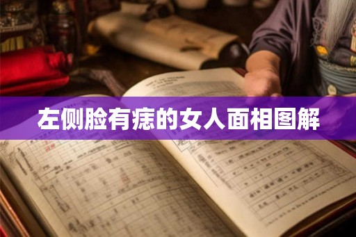 左侧脸有痣的女人面相图解 左侧脸有痣的女人面相图解