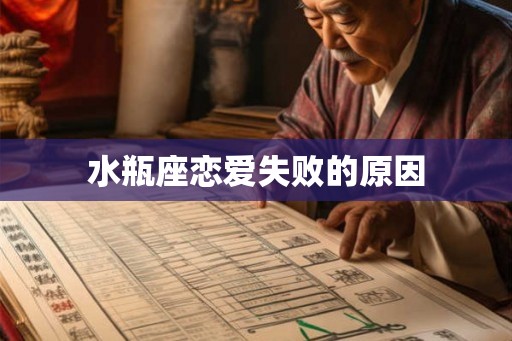 水瓶座恋爱失败的原因