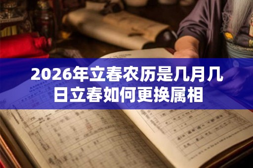 2026年立春农历是几月几日立春如何更换属相