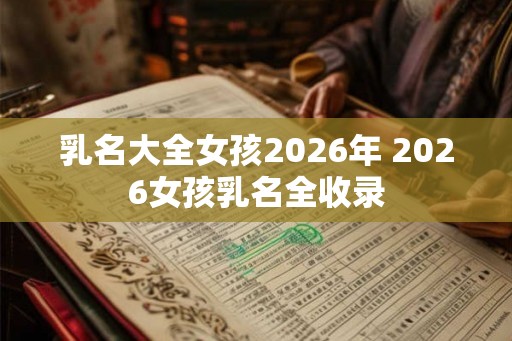 乳名大全女孩2026年 2026女孩乳名全收录