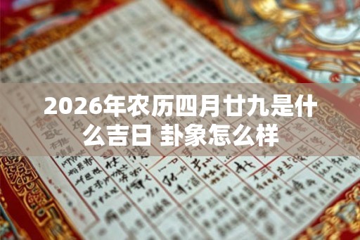 2026年农历四月廿九是什么吉日 卦象怎么样