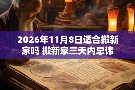 2026年11月8日适合搬新家吗 搬新家三天内忌讳