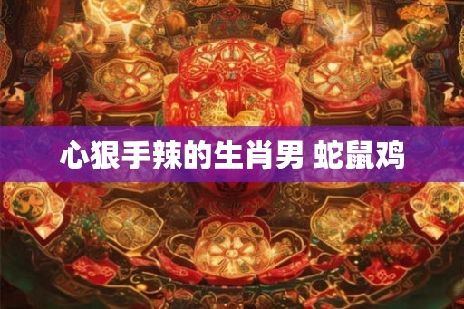 心狠手辣的生肖男 蛇鼠鸡