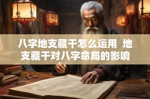 八字地支藏干怎么运用  地支藏干对八字命局的影响