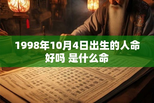 1998年10月4日出生的人命好吗 是什么命