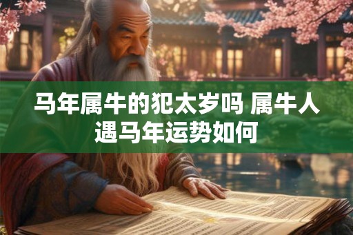 马年属牛的犯太岁吗 属牛人遇马年运势如何