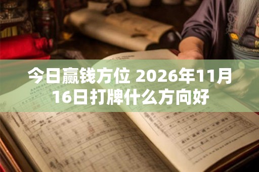今日赢钱方位 2026年11月16日打牌什么方向好