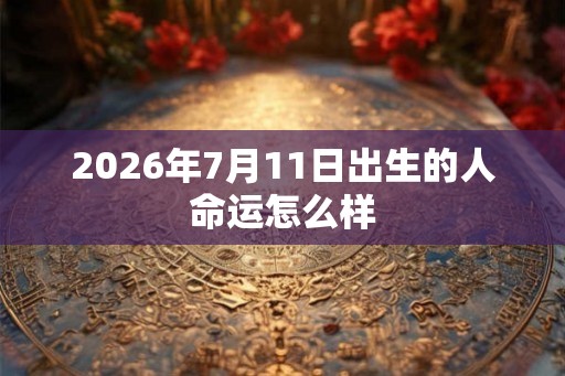 2026年7月11日出生的人命运怎么样