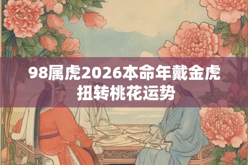 98属虎2026本命年戴金虎 扭转桃花运势