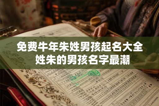 免费牛年朱姓男孩起名大全  姓朱的男孩名字最潮