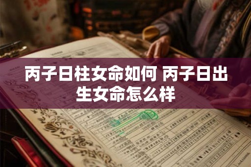 丙子日柱女命如何 丙子日出生女命怎么样