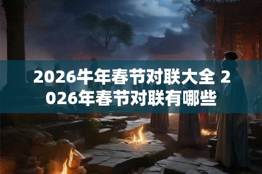 2026牛年春节对联大全 2026年春节对联有哪些