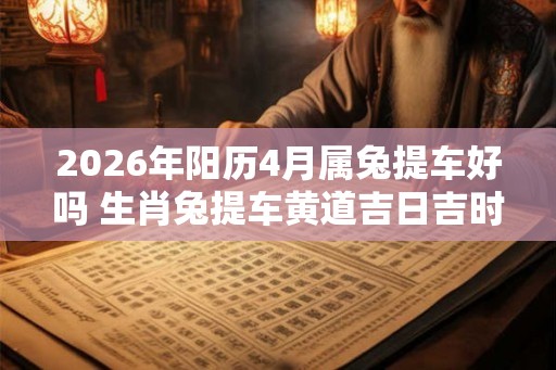2026年阳历4月属兔提车好吗 生肖兔提车黄道吉日吉时