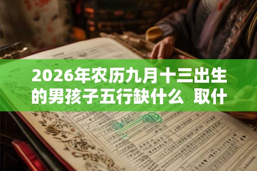 2026年农历九月十三出生的男孩子五行缺什么 取什么名字好 2026年农历九月十三出生的男孩子五行缺什么 取什么名字好