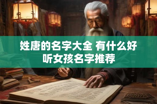 姓唐的名字大全 有什么好听女孩名字推荐