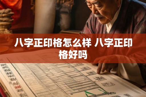 八字正印格怎么样 八字正印格好吗