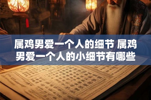 属鸡男爱一个人的细节 属鸡男爱一个人的小细节有哪些